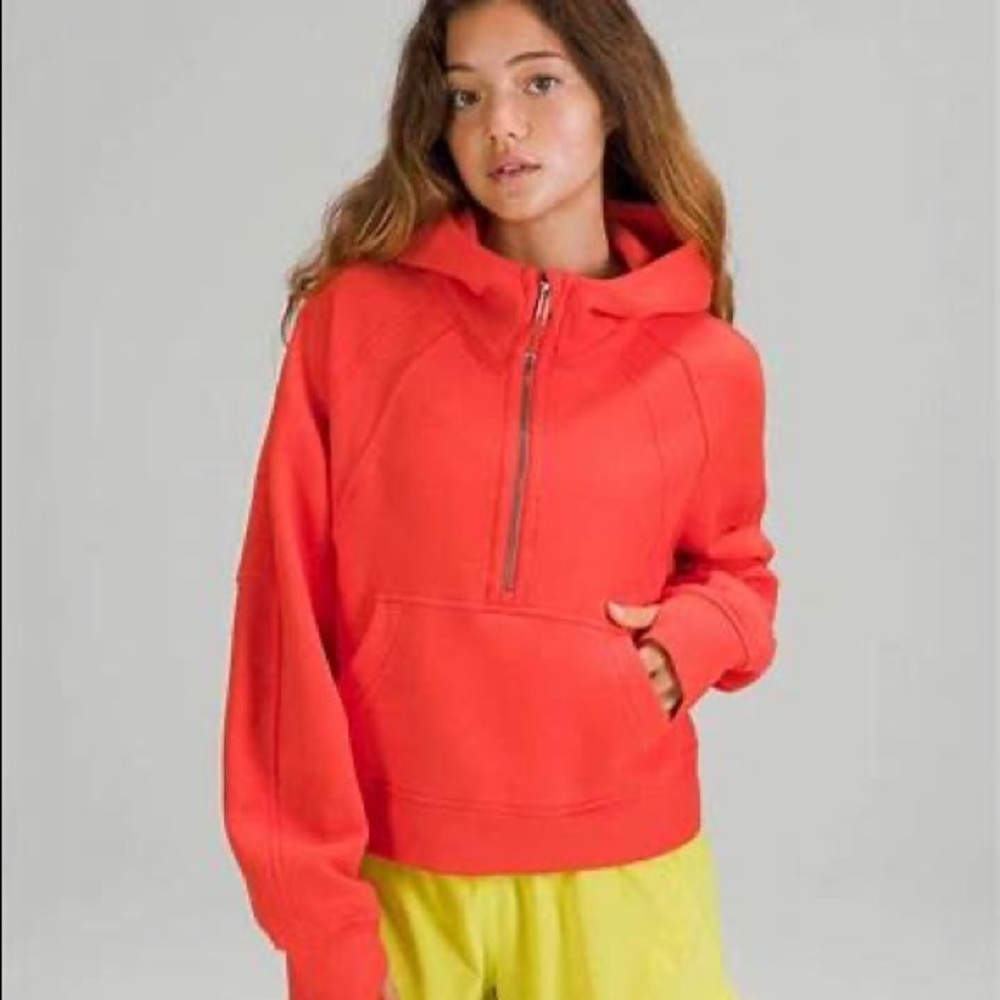 NWT Lululemon Scuba Oversized Half-Zip Hoodie Autumn Red XL/XXL